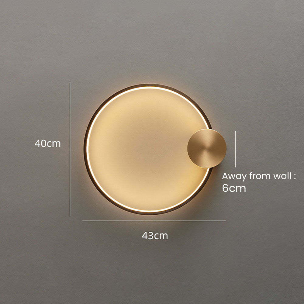 Luxury Simple Circle LED Wall Light -Homdiy