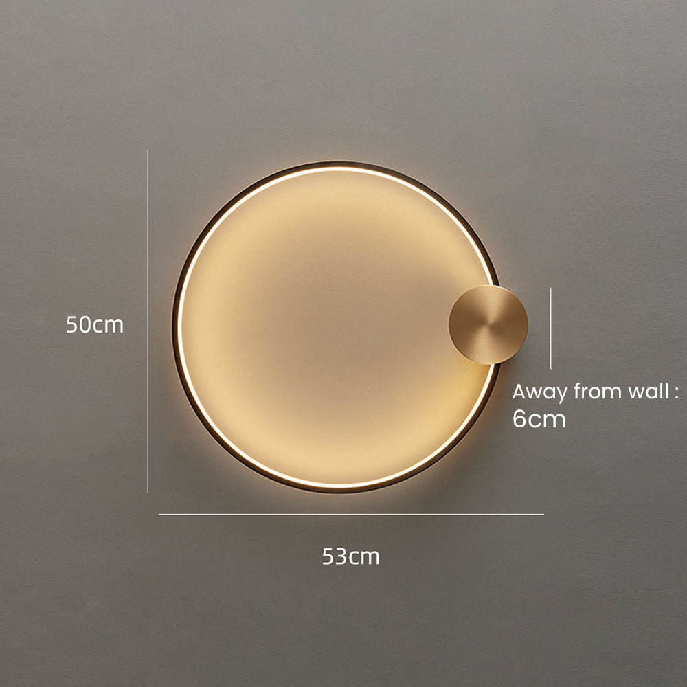Luxury Simple Circle LED Wall Light -Homdiy
