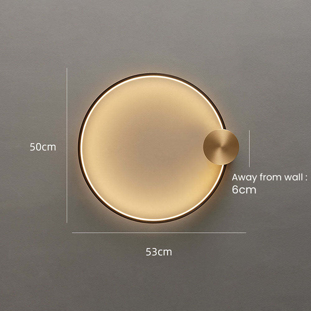 Luxury Simple Circle LED Wall Light -Homdiy