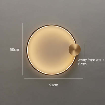 Luxury Simple Circle LED Wall Light -Homdiy