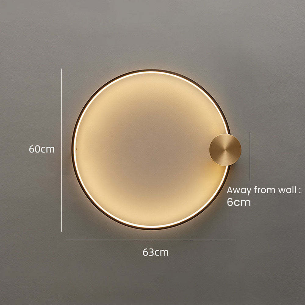 Luxury Simple Circle LED Wall Light -Homdiy