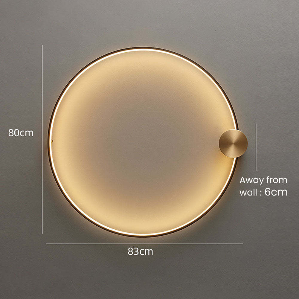Luxury Simple Circle LED Wall Light -Homdiy