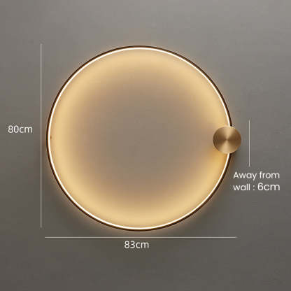 Luxury Simple Circle LED Wall Light -Homdiy