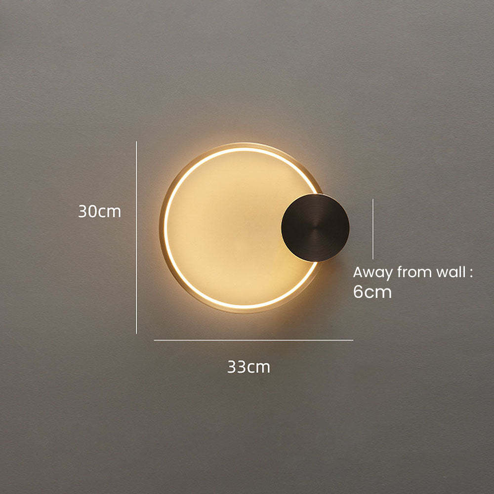 Luxury Simple Circle LED Wall Light -Homdiy