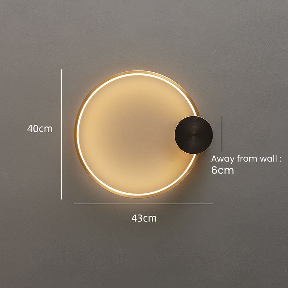 Luxury Simple Circle LED Wall Light -Homdiy