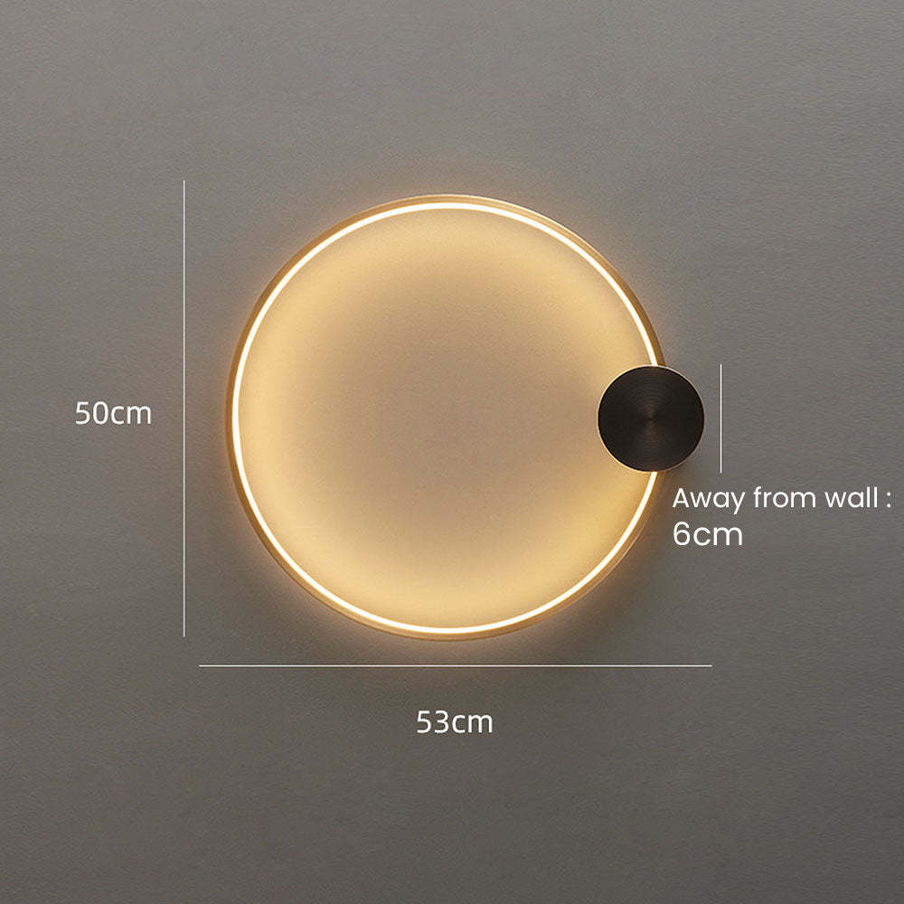 Luxury Simple Circle LED Wall Light -Homdiy