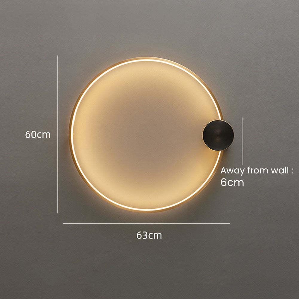 Luxury Simple Circle LED Wall Light -Homdiy