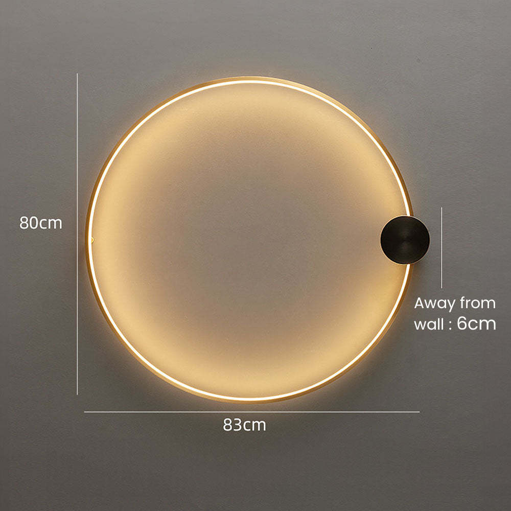 Luxury Simple Circle LED Wall Light -Homdiy
