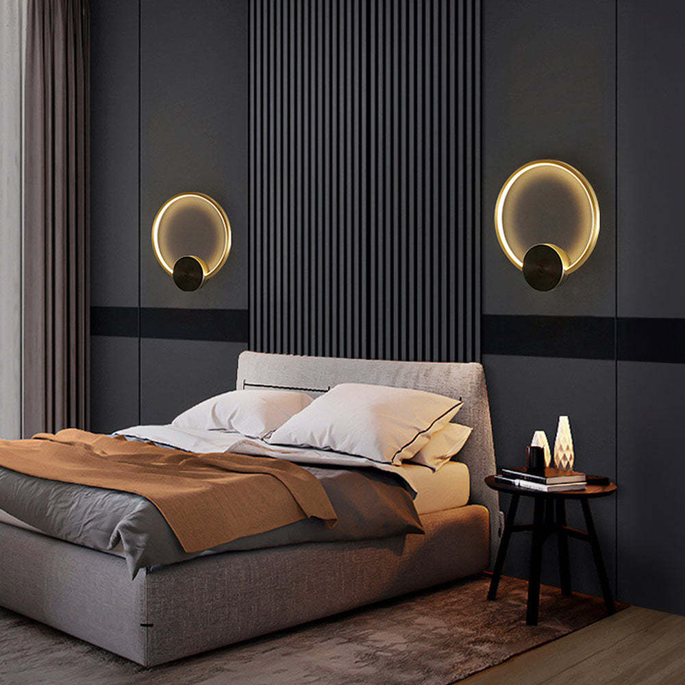 Luxury Simple Circle LED Wall Light -Homdiy