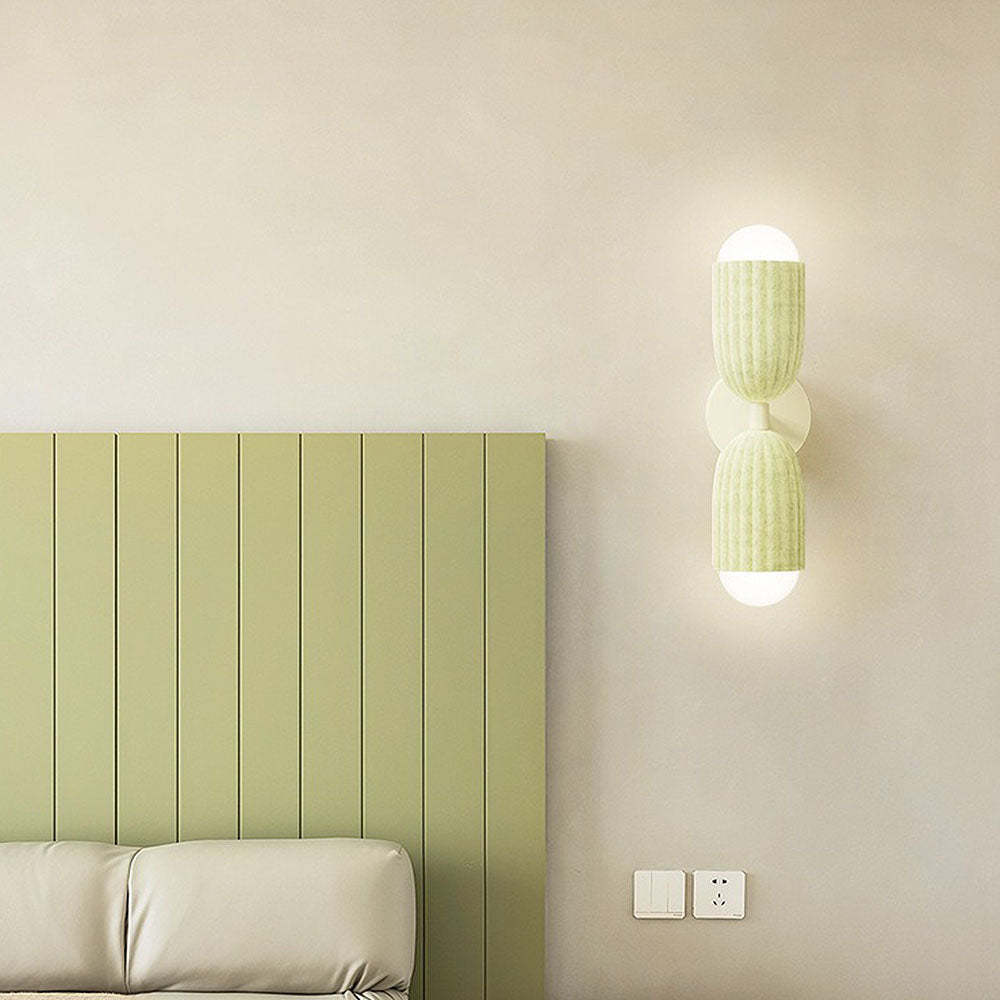 Cream Double Headed Bedside Wall Light -Homdiy