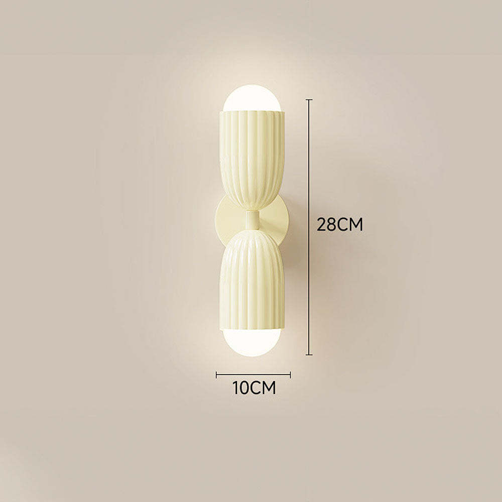 Cream Double Headed Bedside Wall Light -Homdiy