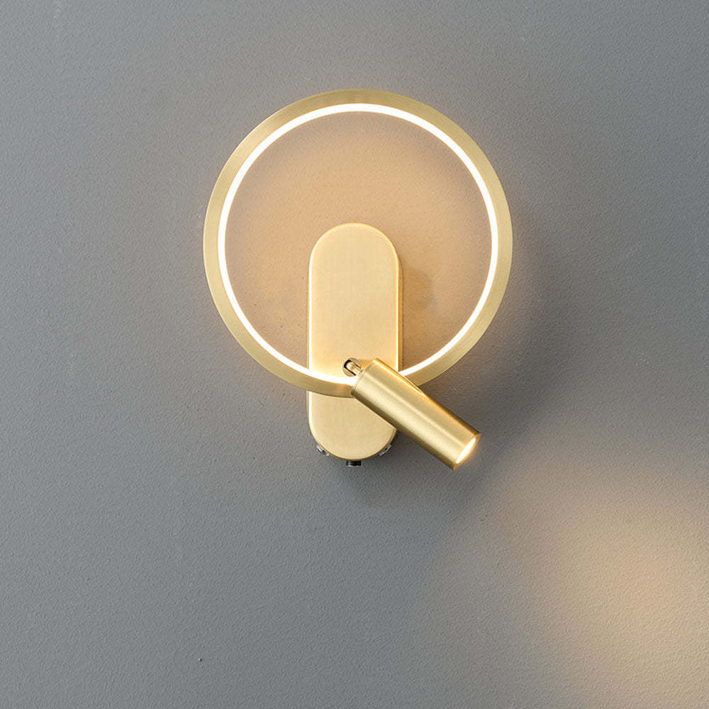 360° Rotation Downlight Round LED Wall Sconces -Homdiy