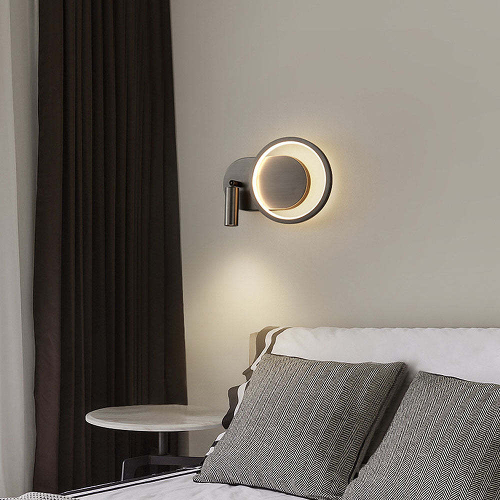 360° Rotation Downlight Round LED Wall Sconces -Homdiy