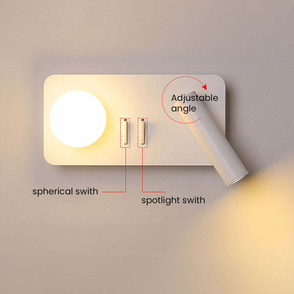 Simple Rotation 2-Lights Downlight Ball LED Wall Sconces -Homdiy