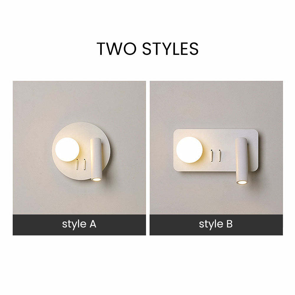 Simple Rotation 2-Lights Downlight Ball LED Wall Sconces -Homdiy
