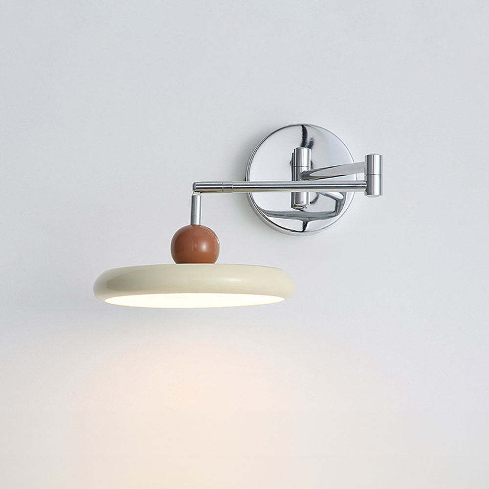 Modern Wood Swing Arm Wall Light For Decor -Homdiy