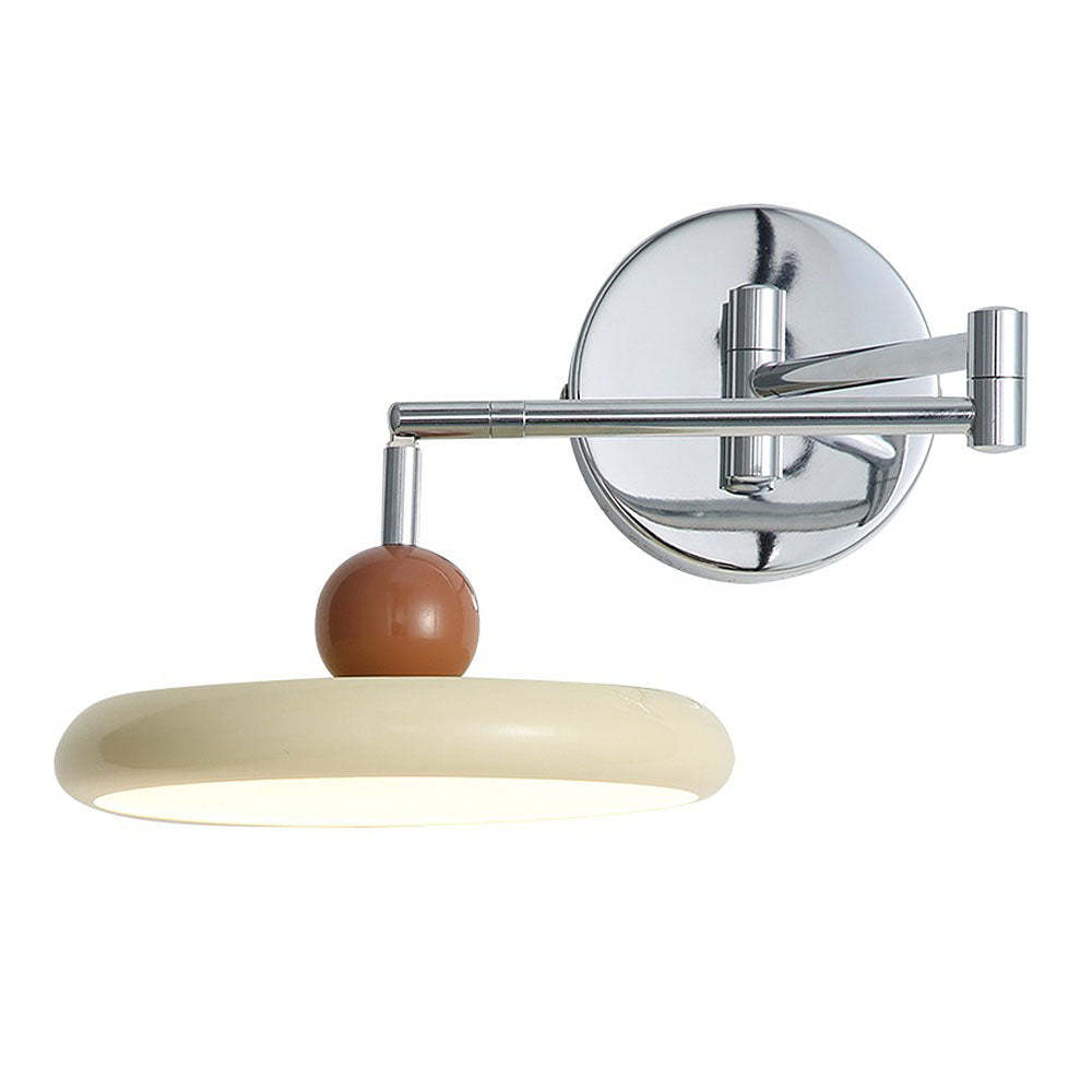 Modern Wood Swing Arm Wall Light For Decor -Homdiy