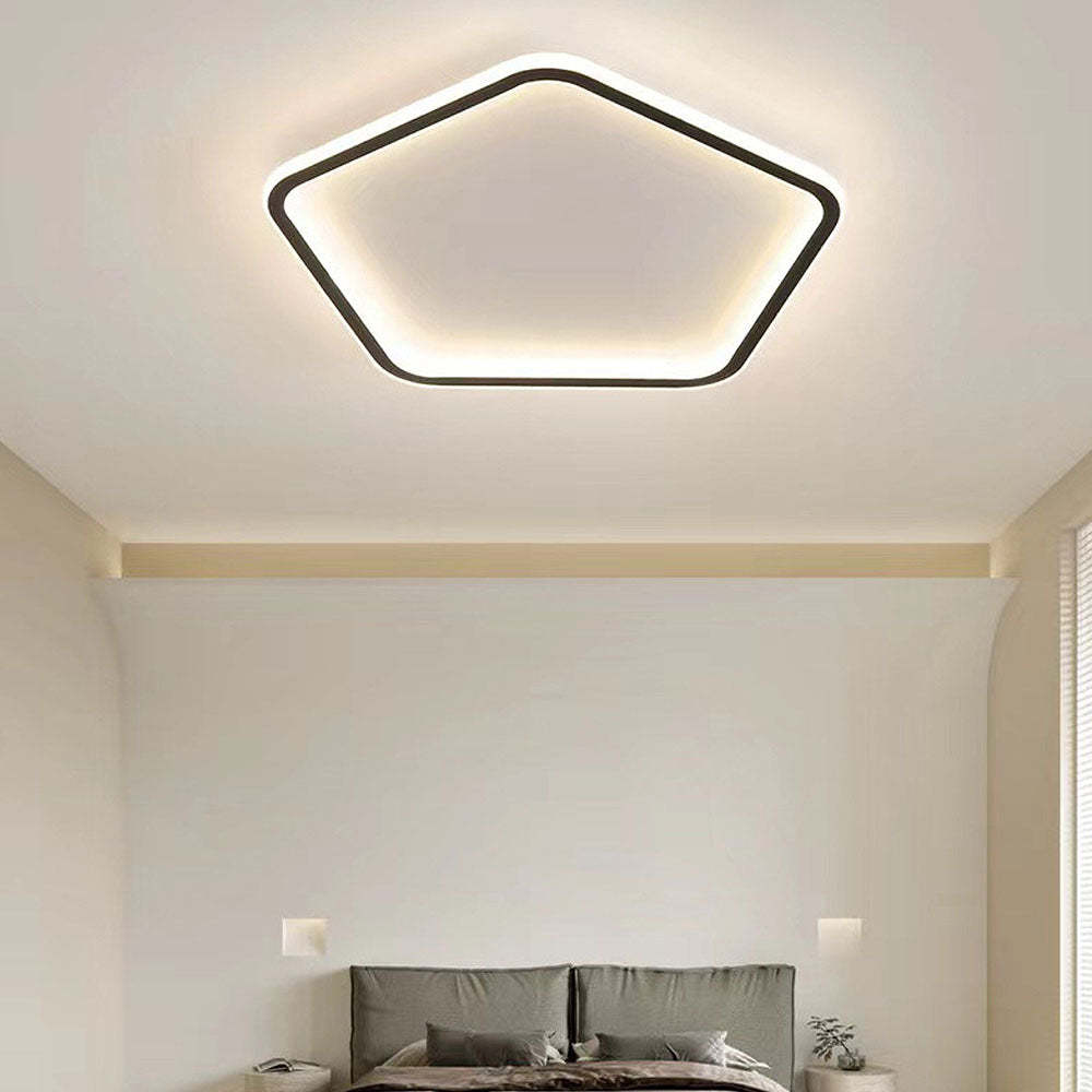 Creative Hollow Pentagon LED Ceiling Light -Homdiy