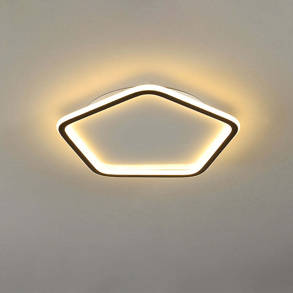 Creative Hollow Pentagon LED Ceiling Light -Homdiy