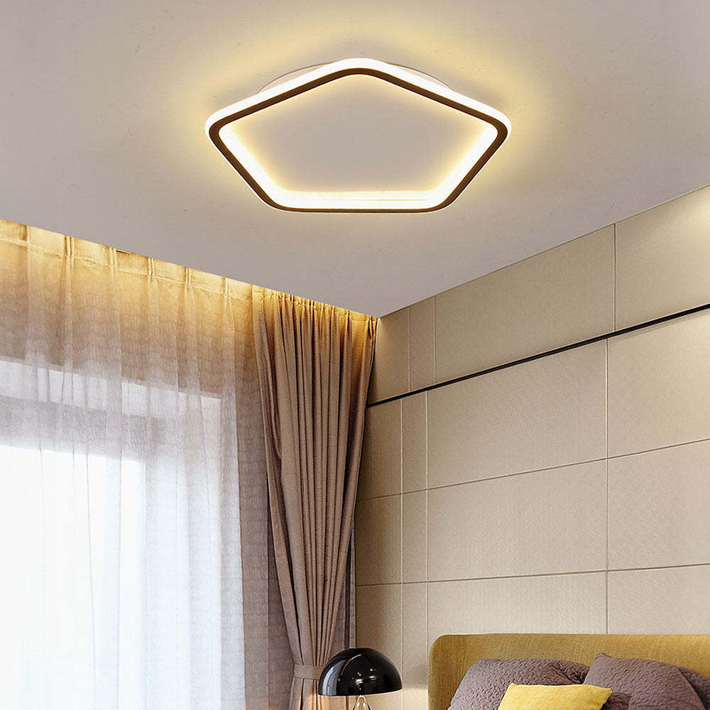 Creative Hollow Pentagon LED Ceiling Light -Homdiy
