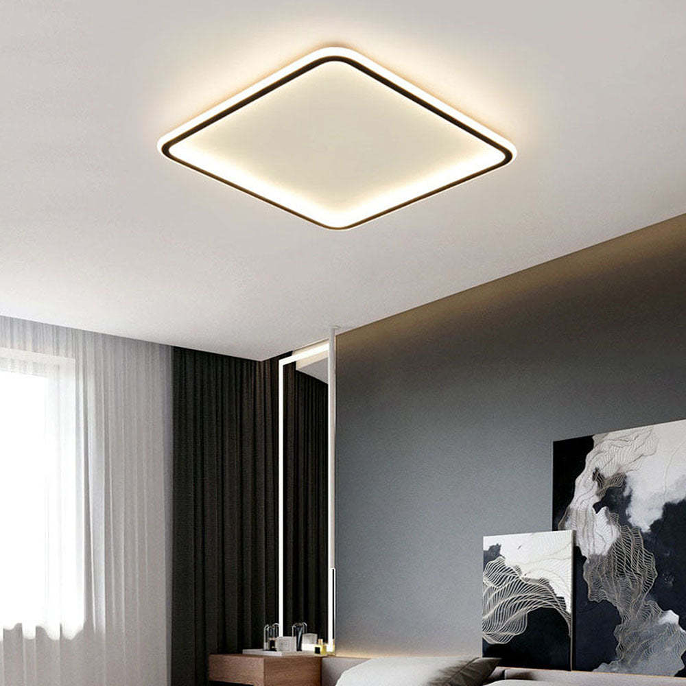 Scandinavian Square Hollow LED Ceiling Light -Homdiy