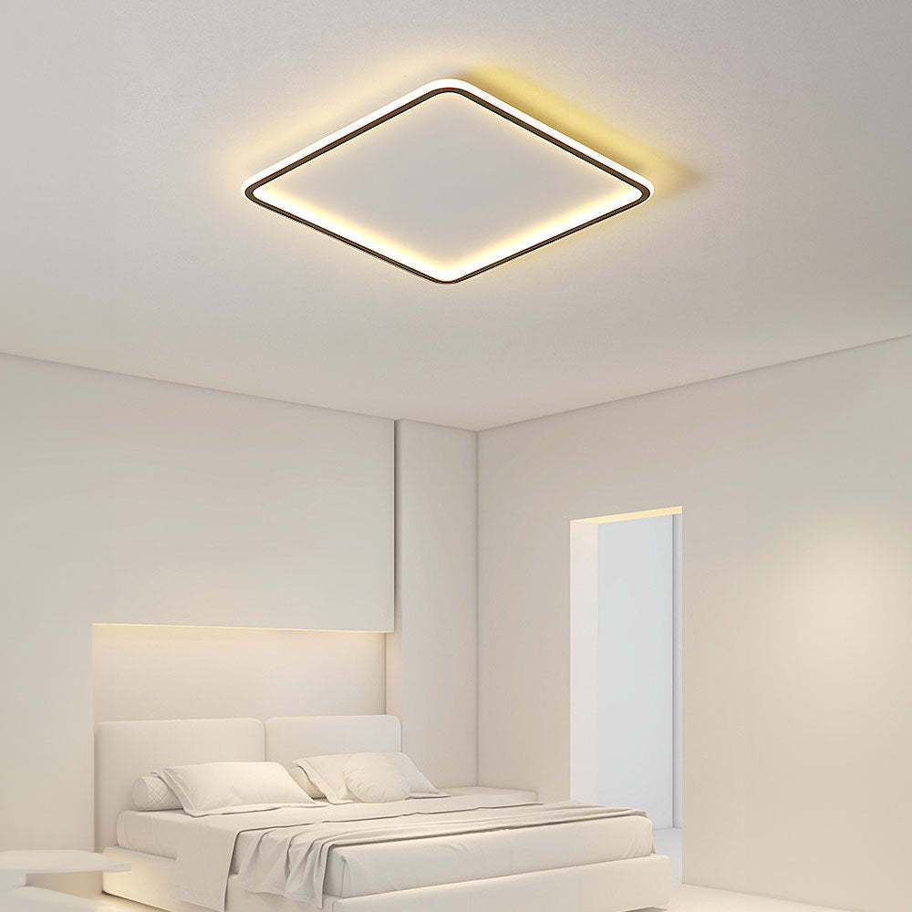 Scandinavian Square Hollow LED Ceiling Light -Homdiy