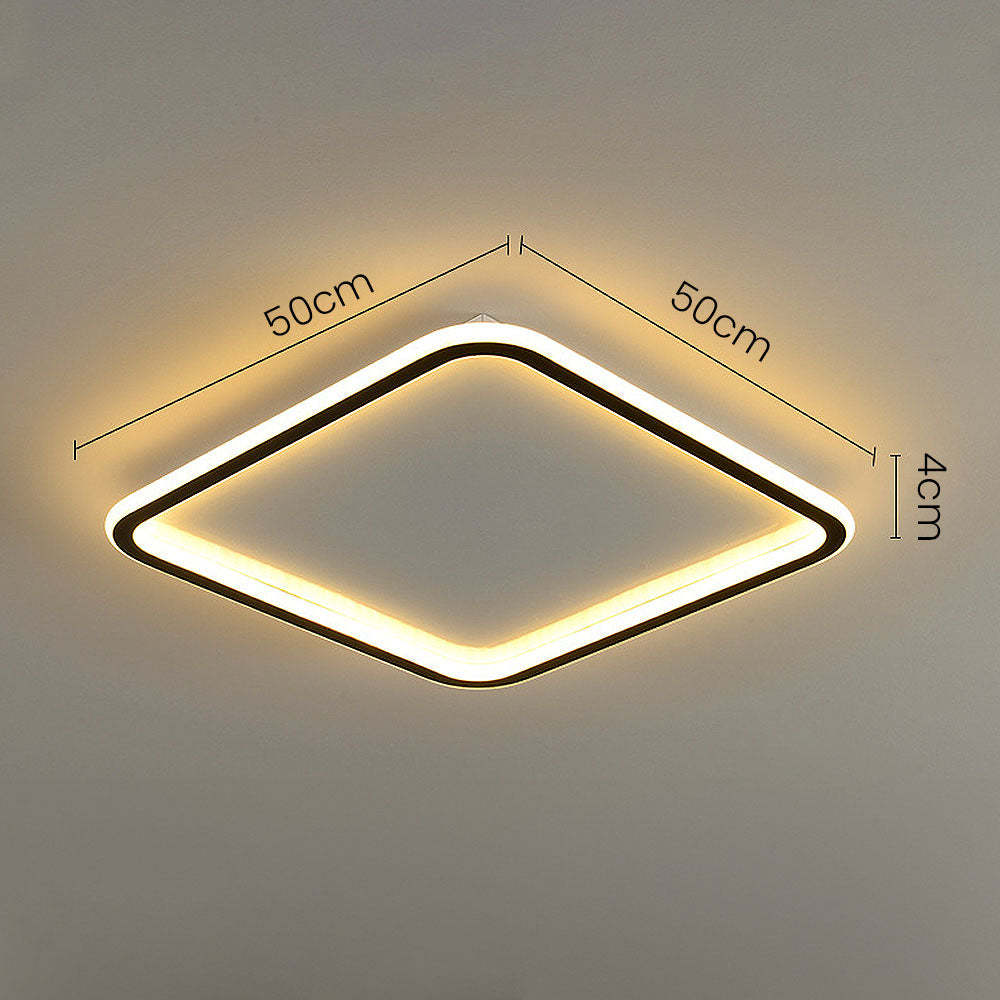 Scandinavian Square Hollow LED Ceiling Light -Homdiy