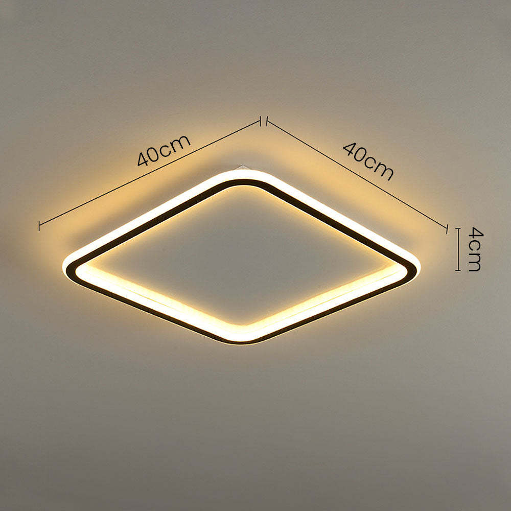 Scandinavian Square Hollow LED Ceiling Light -Homdiy