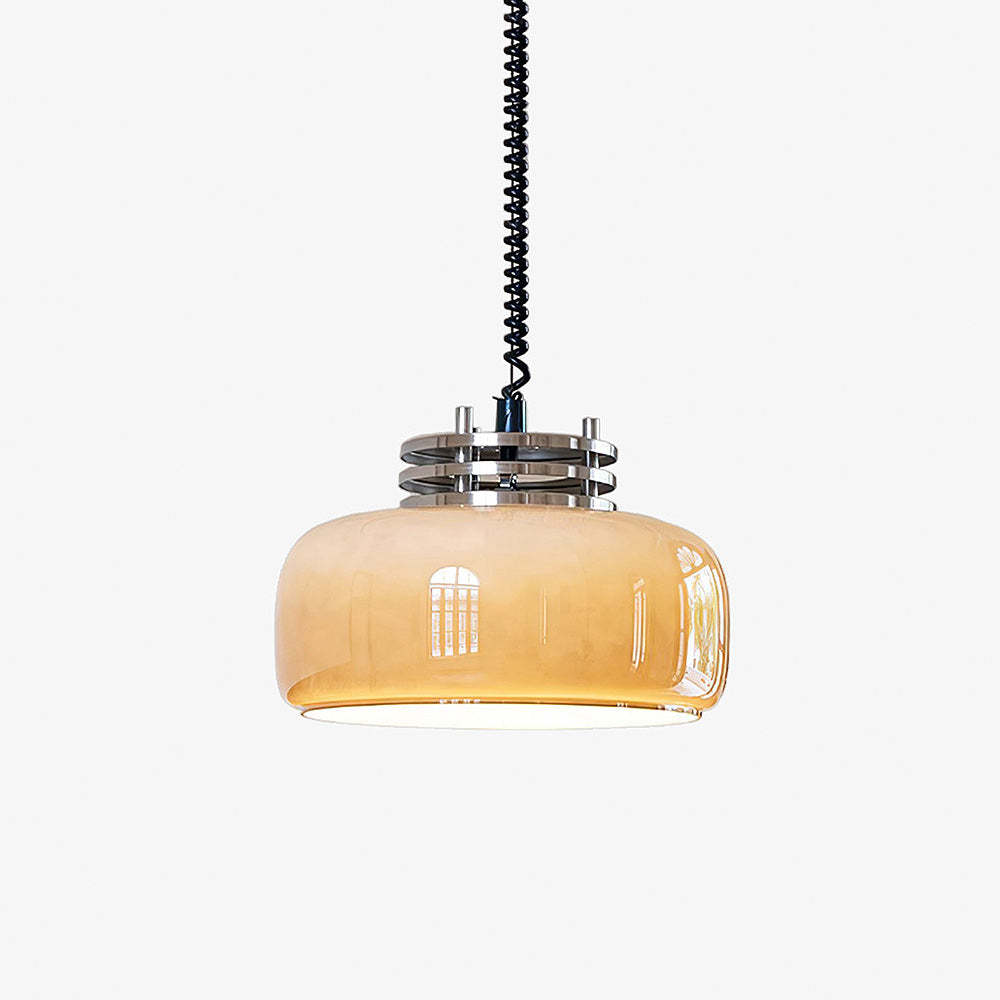 Minimalist Coffee Adjustable Glass Pendant Light -Homdiy