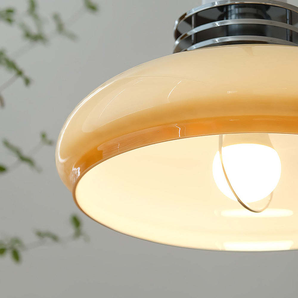 Bauhaus Glass Disc Stylish Pendant Light -Homdiy