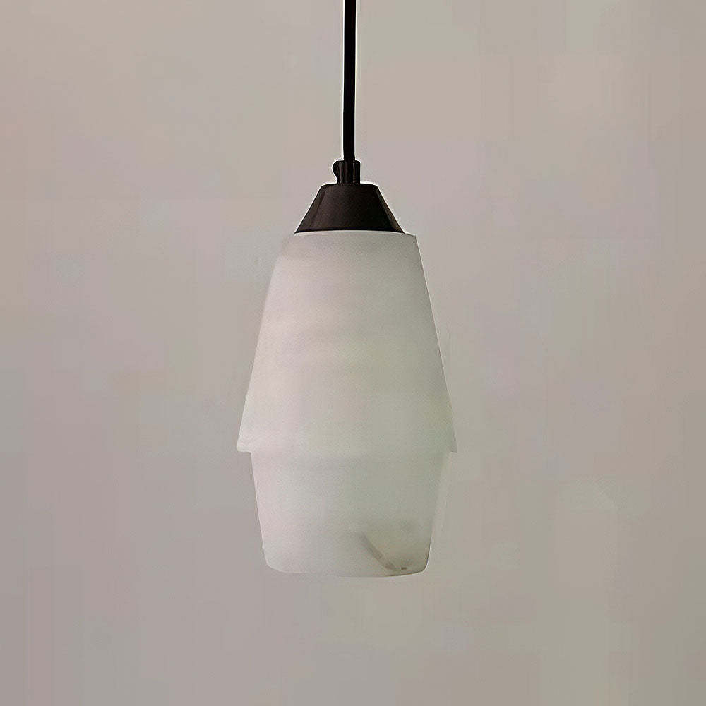 Natural White Mini Marble Alabaster Pendant Lights -Homdiy