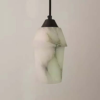 Homdiy Pendant Light Natural Marble Alabaster Pendant Light