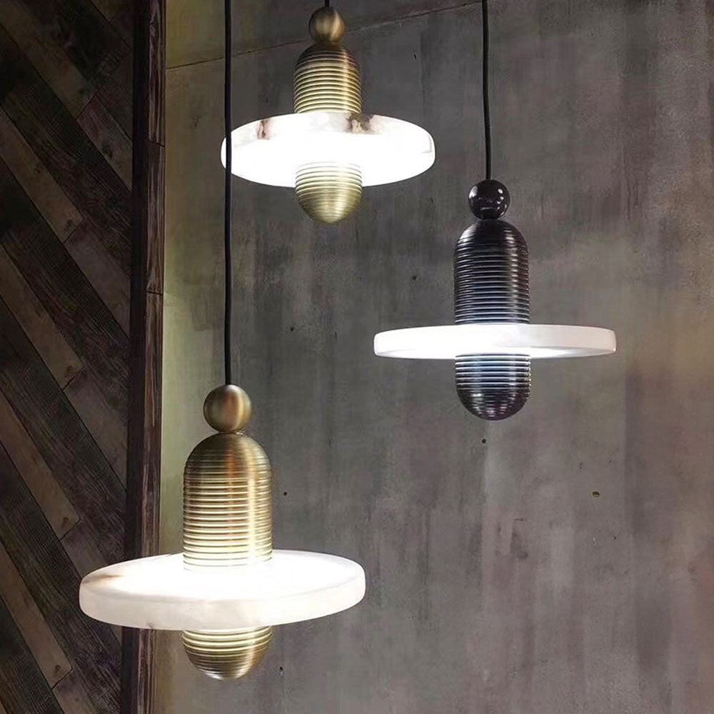 Nordic Luxury Kitchen Island Alabaster Pendant Lights -Homdiy