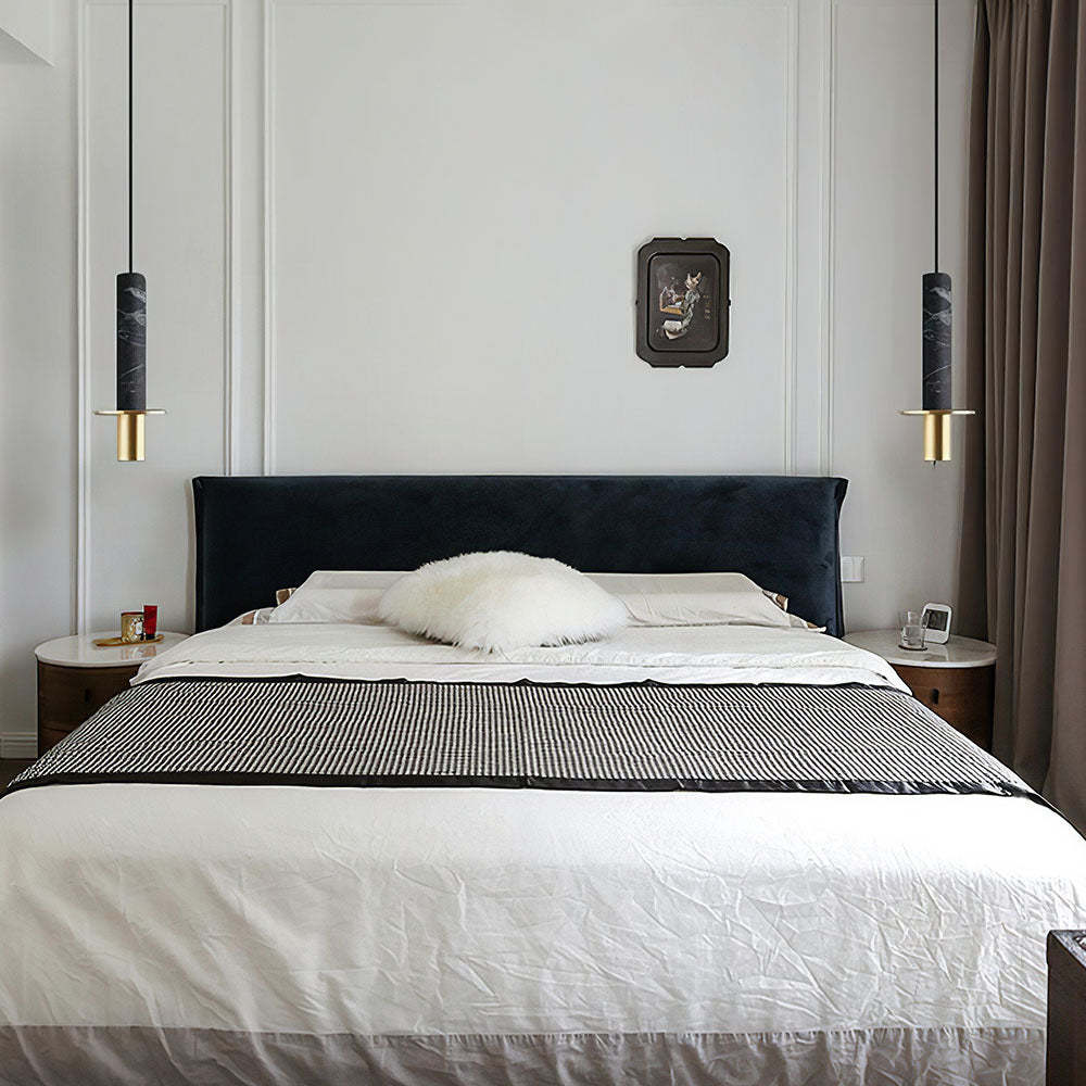 Industrial Minimalist Column Alabaster Pendant Lights -Homdiy