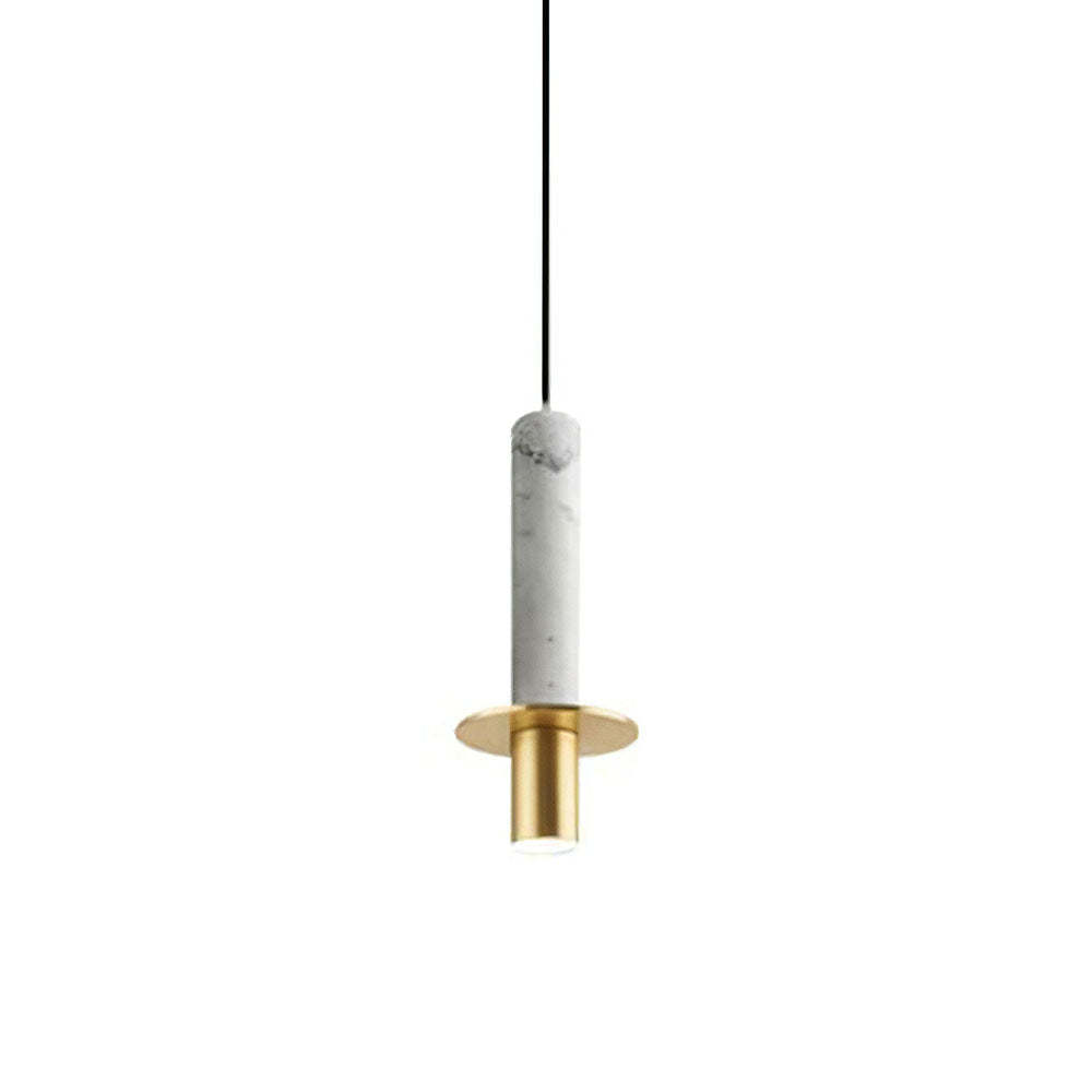 Industrial Minimalist Column Alabaster Pendant Lights -Homdiy