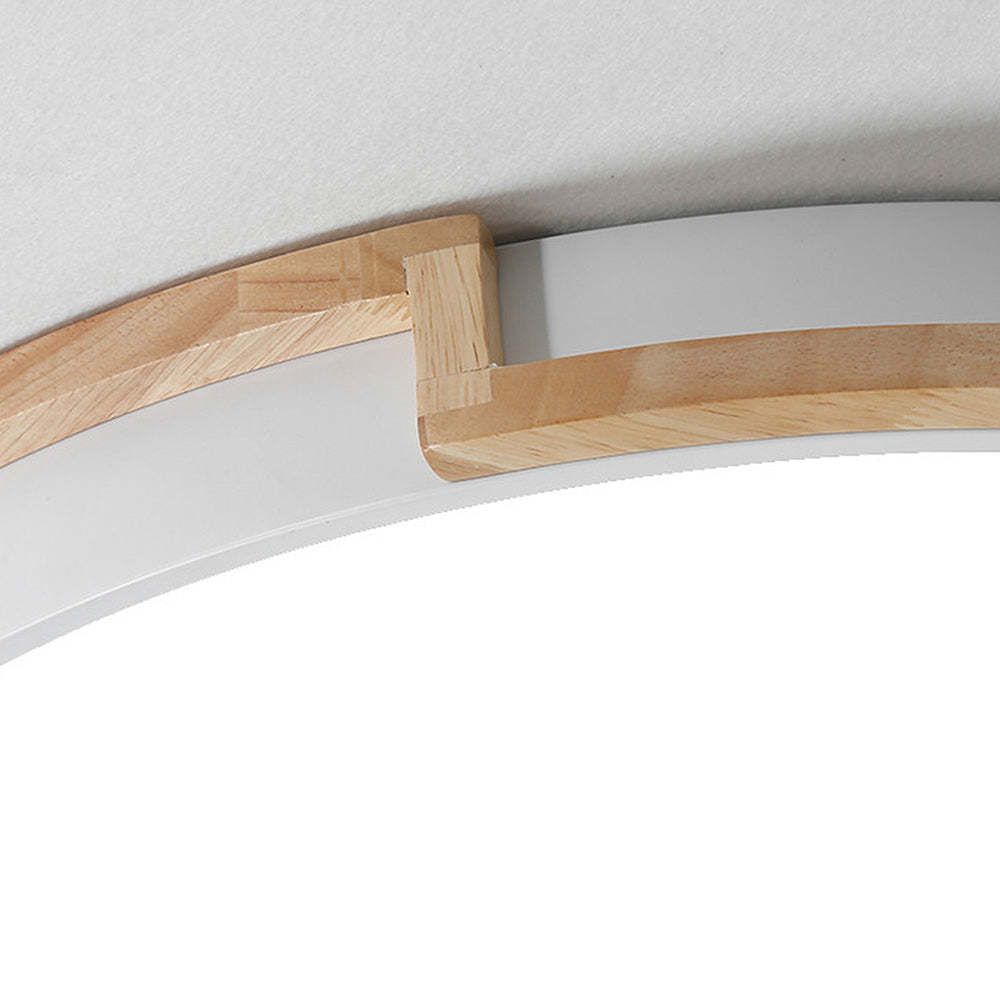 Nordic Wooden Bedroom LED Ceiling Light -Homdiy