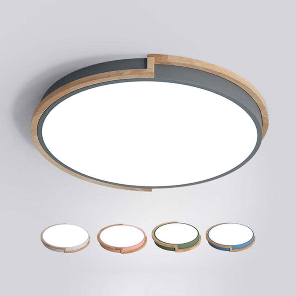 Nordic Wooden Bedroom LED Ceiling Light -Homdiy