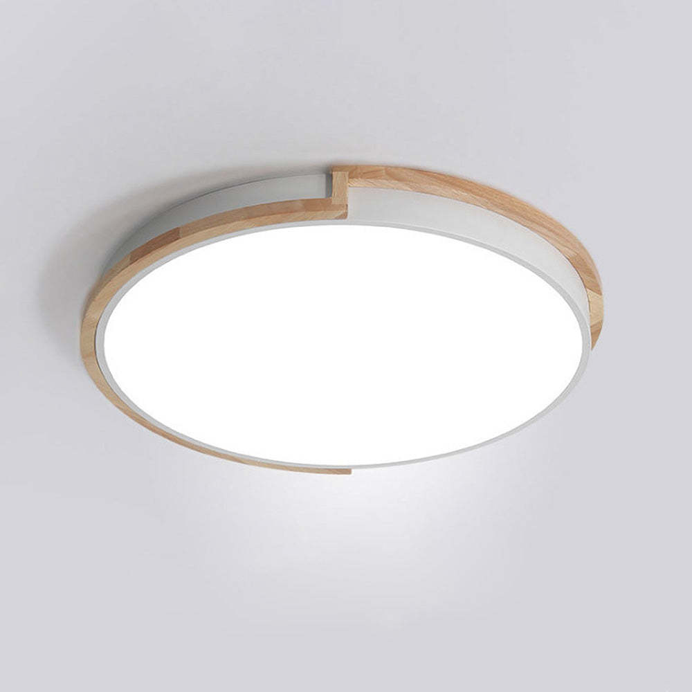 Nordic Wooden Bedroom LED Ceiling Light -Homdiy