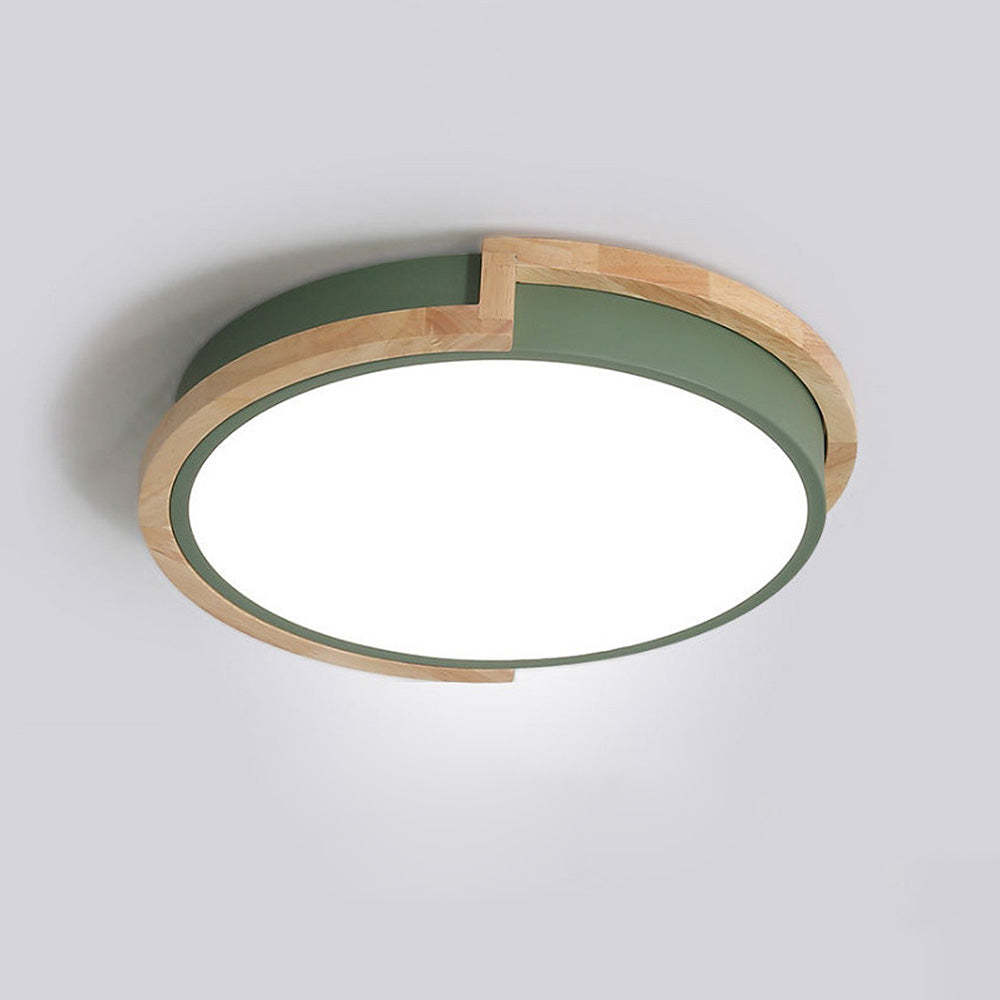 Nordic Wooden Bedroom LED Ceiling Light -Homdiy