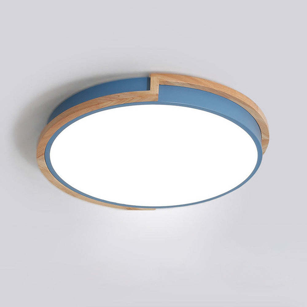 Nordic Wooden Bedroom LED Ceiling Light -Homdiy