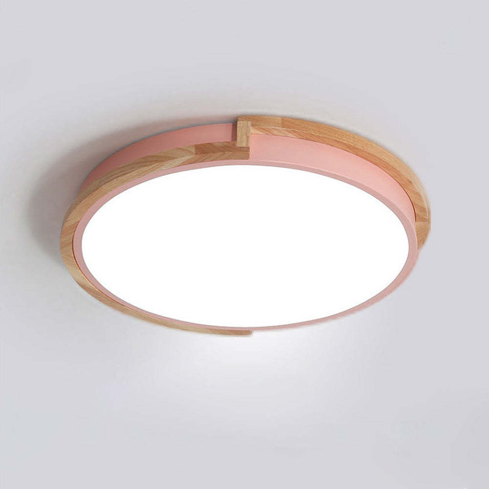 Nordic Wooden Bedroom LED Ceiling Light -Homdiy