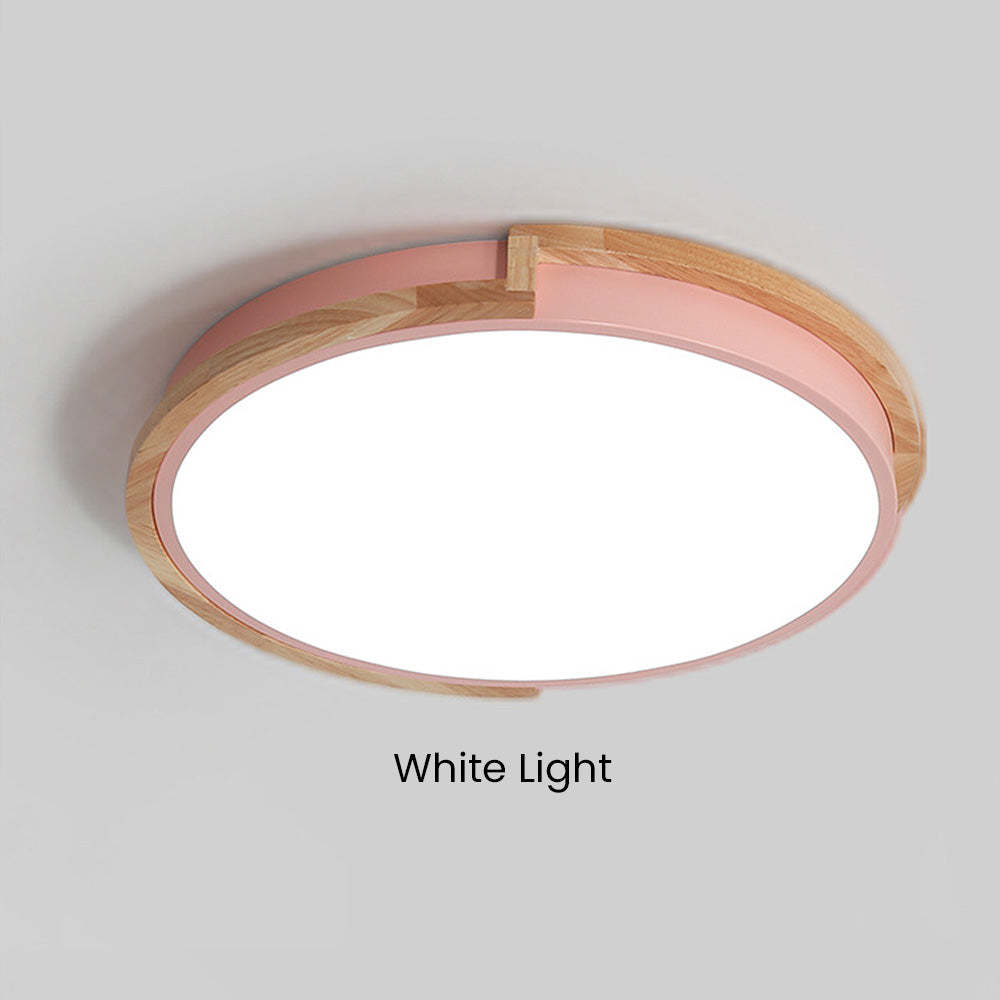 Nordic Wooden Bedroom LED Ceiling Light -Homdiy