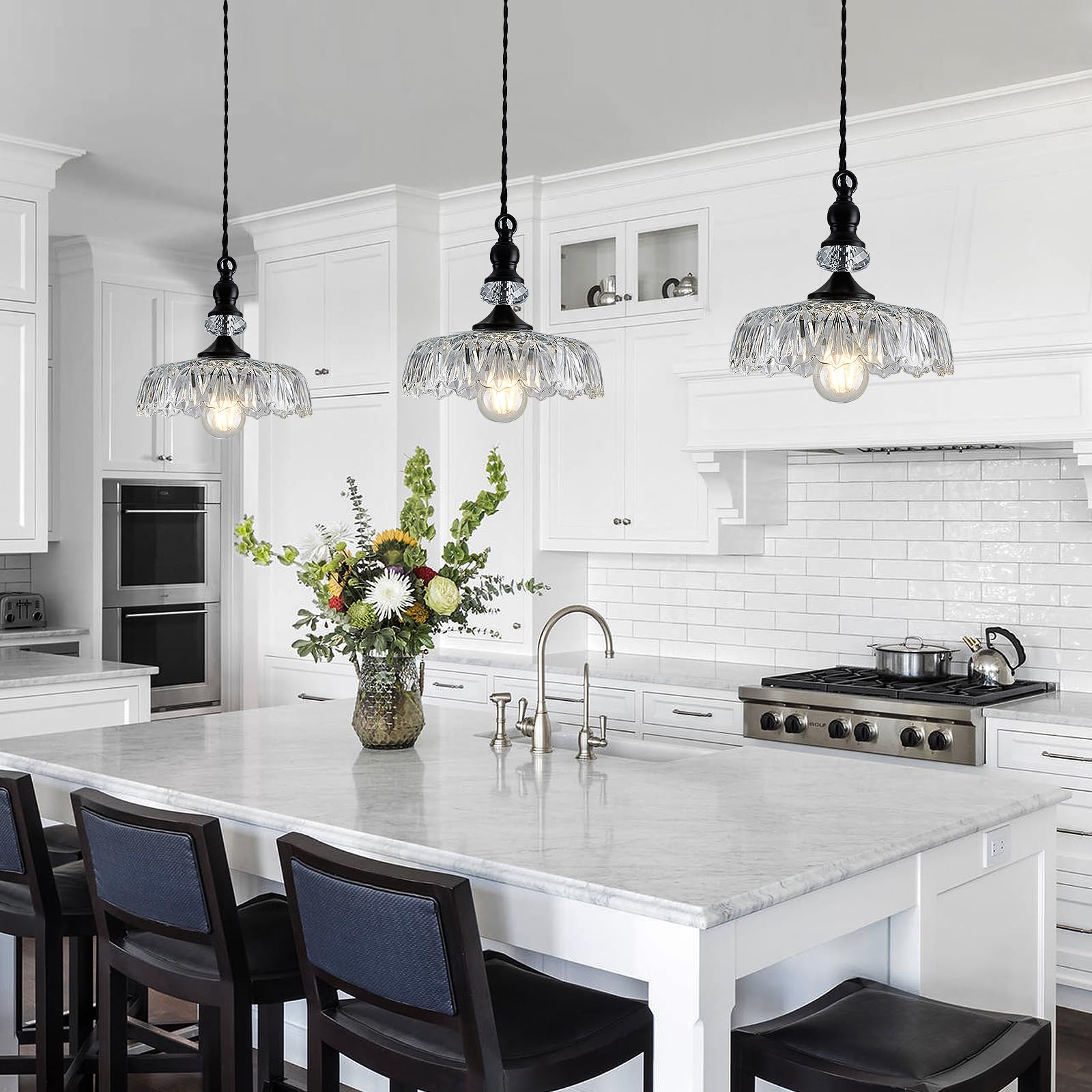 Clear Glass Pendant Light For Kitchen Island - Kitchen Info