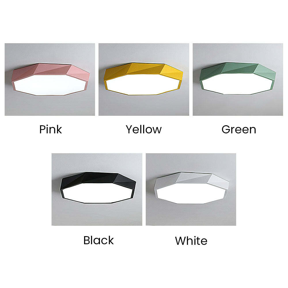 Nordic Colorful Geometry LED Ceiling Light -Homdiy