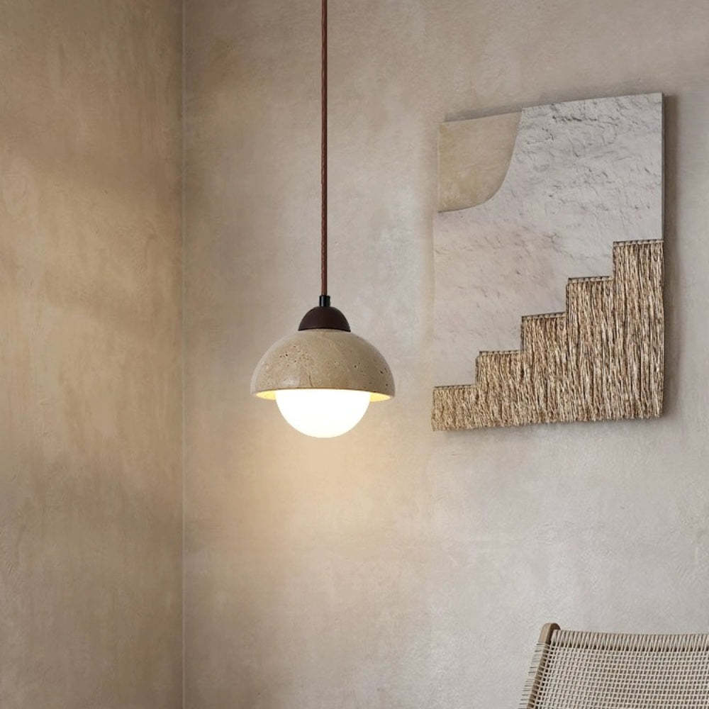 Industrial Natural Stone Mini Pendant Light -Homdiy