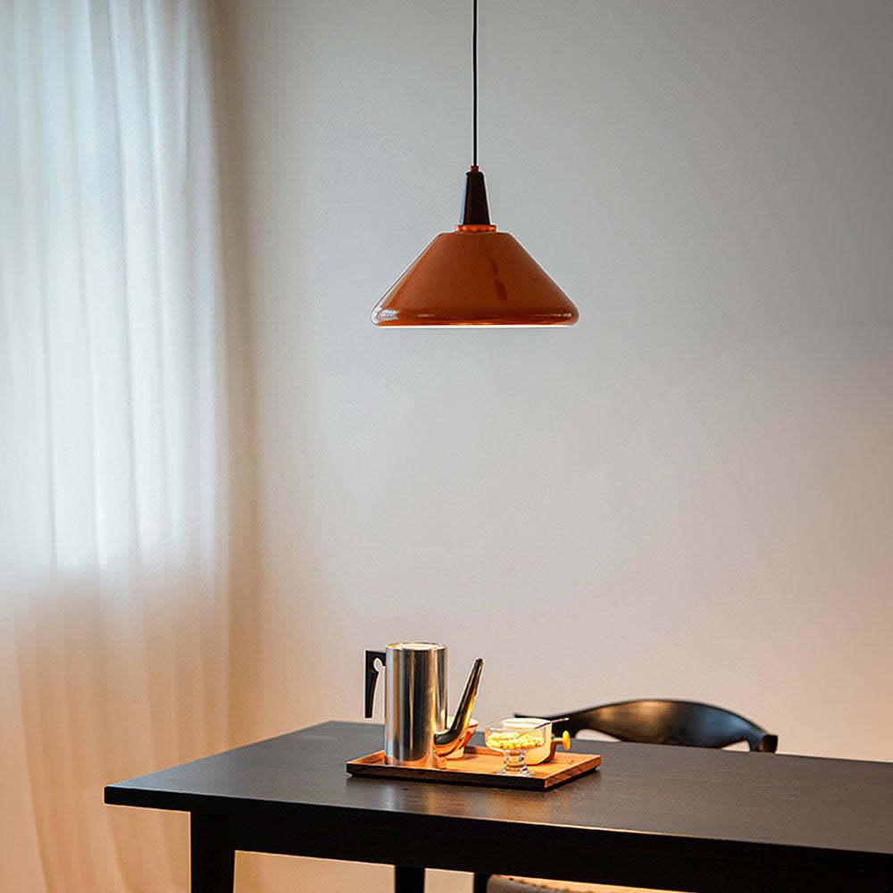 Bauhaus Orange Simple Living Room Pendant Lights -Homdiy