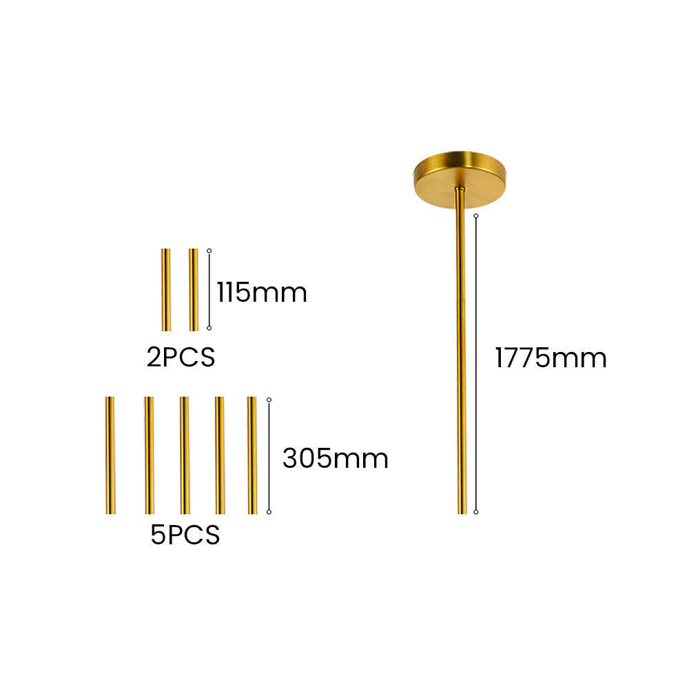 Creative Flower Petal Bedside Rod Pendant Light -Homdiy