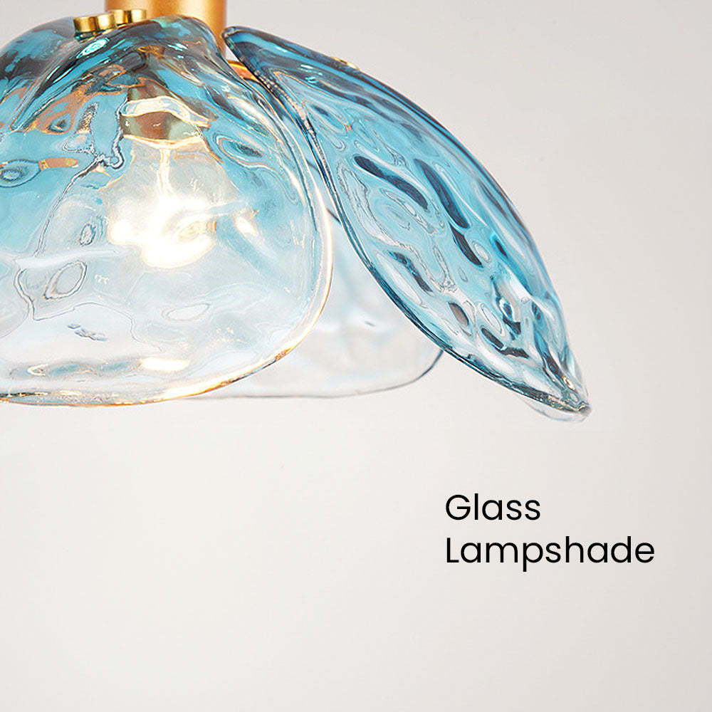 Creative Flower Petal Bedside Rod Pendant Light -Homdiy