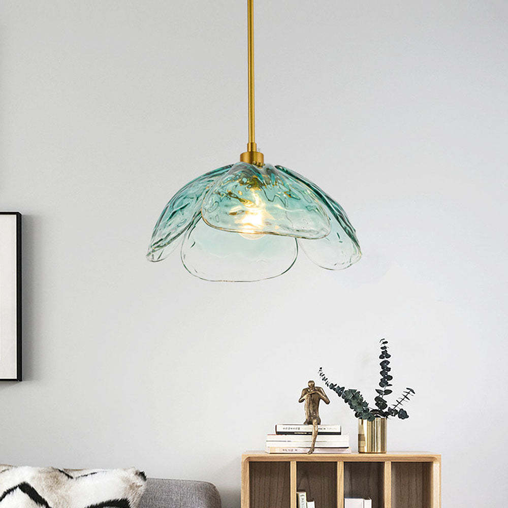 Creative Flower Petal Bedside Rod Pendant Light -Homdiy