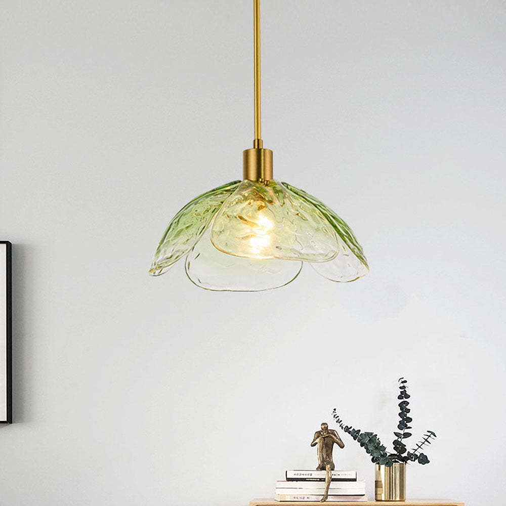 Creative Flower Petal Bedside Rod Pendant Light -Homdiy